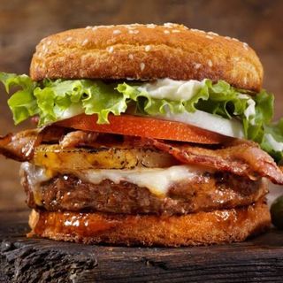 Hamburguesa hawaiana 