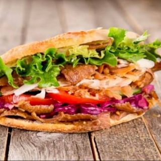 Doner kebab pan de pita