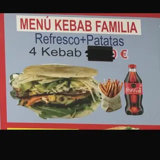Menú familiar kebab 