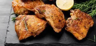 Muslo de pollo a la parrilla