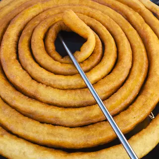 8 trozos de porras.