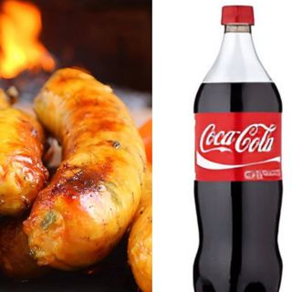 Combo 8: Cuatro Chorizos Santarrosanos + Cocacola Lt