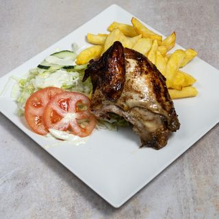 1/4 de pollo a la Brasa