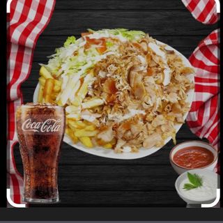 2 Plato kebab con patatas 2 Refrescos 