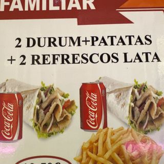2 Durum 2 patatas 2 Refrescos 