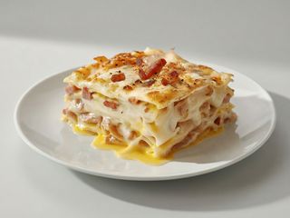 Lasaña Carbonara