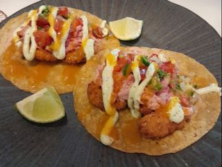 Taco De Gambas Al Coco