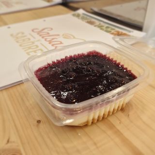 Tarta de Queso y Mermelada de Arándanos 