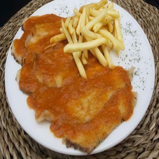 Xamón asado con patacas