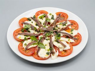 Ensalada de anchoas con Arzúa