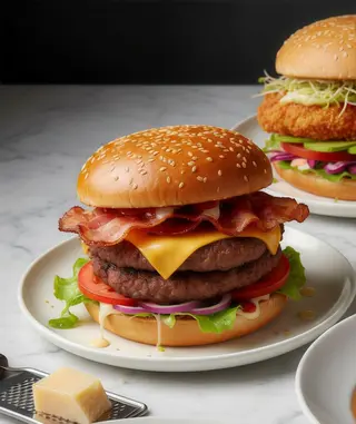 Hamburguesa con bacon