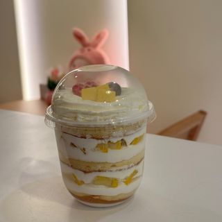 Mini tarta de mango