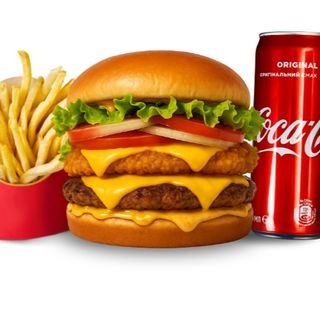 Menú Famous Combo Burger