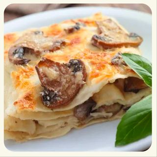 Lasaña de champiñones 