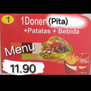 Menu Pita de pollo