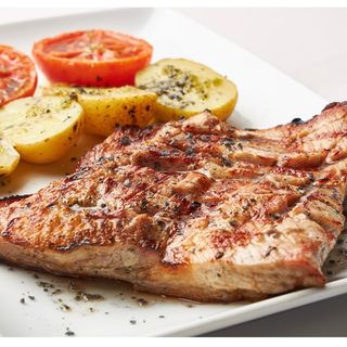 Secreto de cerdo a la brasa