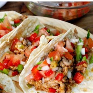 Tacos de pollo o ternera