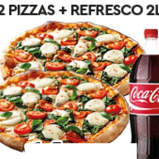 Menú familiar 2 pizzas y refresco 2L