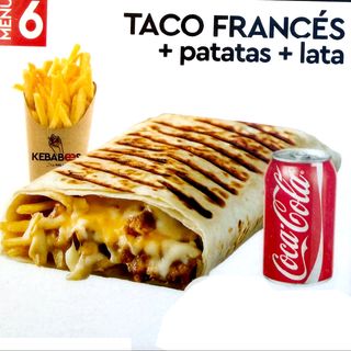Menú taco francés