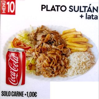 Menú plato sultán