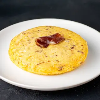 Tortilla Cecina Y Queso De Cabra