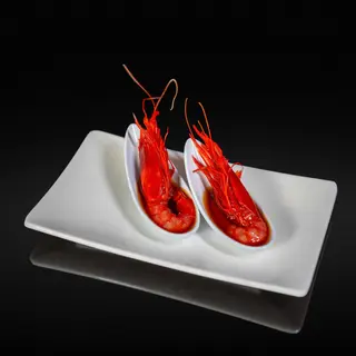85.Cuchara de camarones rojos