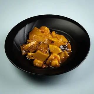 182. GAMBAS CON BAMBÚ Y SETAS