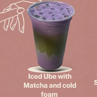 Ube matcha Latte