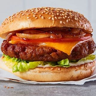 La street cheeseburguer