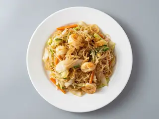 Fideos De Arroz Con Gambas