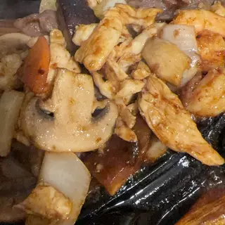 Tres delicias a la plancha