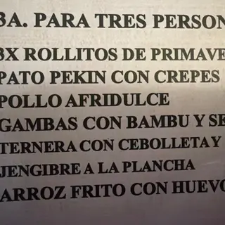 PARA TRES PERSONAS
