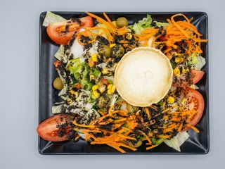 Ensalada de queso de cabra