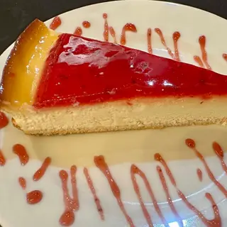 Tarta queso con frambuesa (cheesecake)