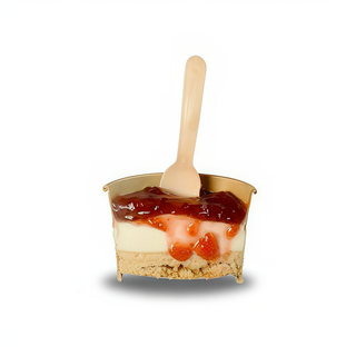 Cuchareable de cheesecake de fresa