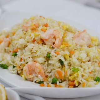 arroz friro con gambas