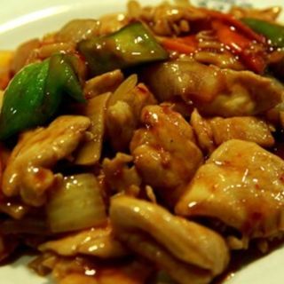 pollo con salsa picante