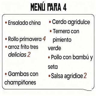 MENU PARA 4