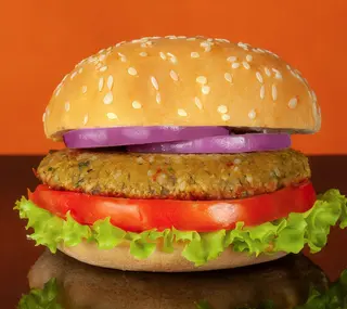Hamburguesa de falafel