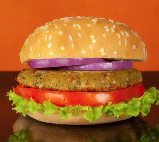 Hamburguesa de falafel