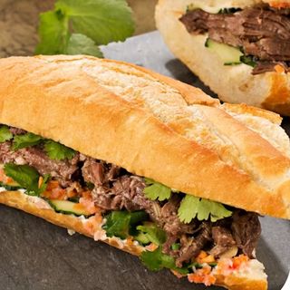 Bocadillo de carne picada 