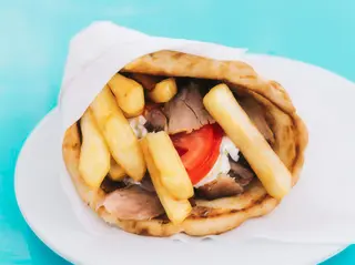 Pita Kebab Con Patatas
