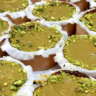 Basque cheesecake pistacho