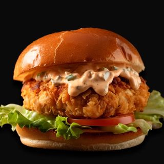 Hamburguesa de pollo crunchy