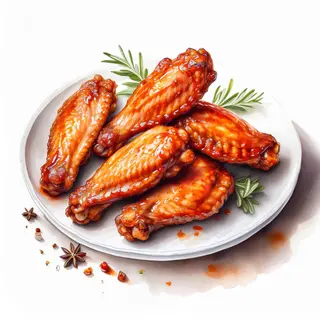 Alitas de Pollo Fritas al Horno