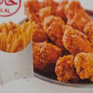 Menú pollo Frito con patata bebida 