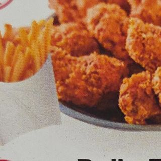 Menú pollo Frito con patata bebida 