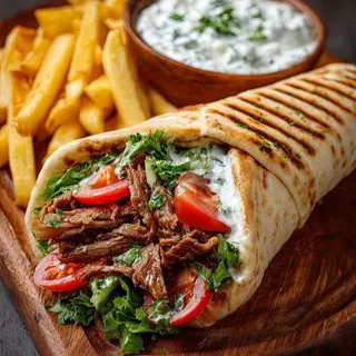 Menú durum burrito completo