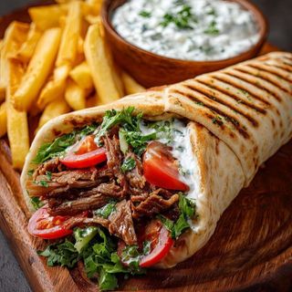 Menú durum burrito completo