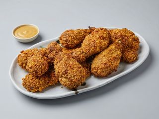 Menú pollo Frito con patata bebida 